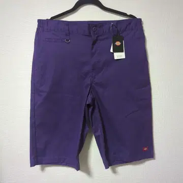 미사용 새상품 DICKIES(디키즈) 트윌 컬러 숏 팬츠 보라색