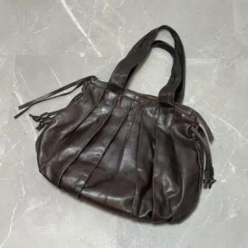 PIGRA 피그라 이탈리아제 가죽 브라운 가죽 핸드백