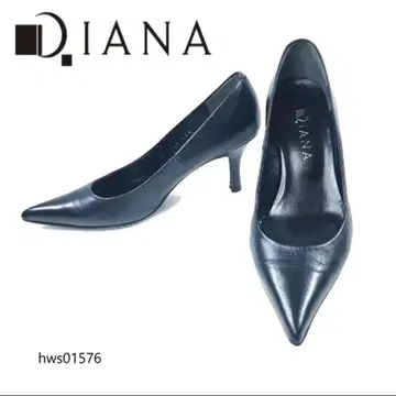 DIANA 펌프스 스틸레토 23.5cm 블랙 스테디셀러 가죽