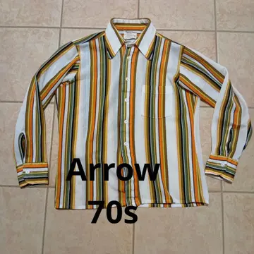 Arrow 70s 셔츠 폴리에스테르 M 사이즈 빈티지