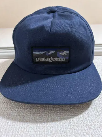 Patagonia 네이비 캡 로고