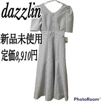 새상품 dazzlin 다즐린 스트라이프 플레어 원피스 여름 귀여운