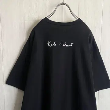 KARL HELMUT 칼 헬무트 센터 프린트 로고 반팔 티셔츠