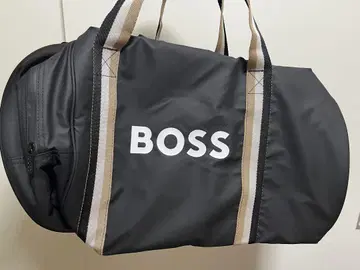 HUGO BOSS 휴고 보스 로고 보스턴 백 스트라이프 드럼 숄더