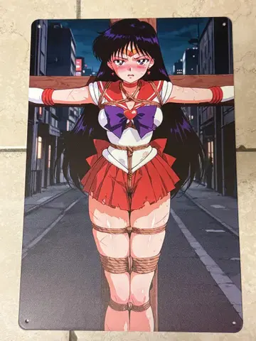 세일러문 히노 레이 양철 간판