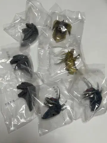 제일복권 고질라 대괴수열전 G G상 몬스터 헤드 마그넷 7개 세트