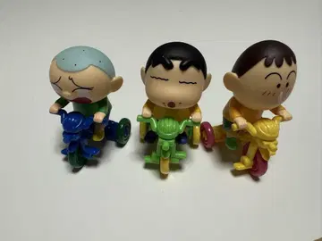 크레용 신짱 오바 커스텀 비클 삼륜차 피규어 3개 세트