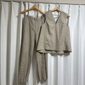BABYLONE 린넨 베이지 셋업