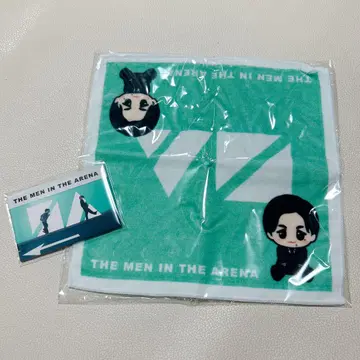 N/A 복권 니시키도 료 타월, 2인용 캔뱃지 2개 세트