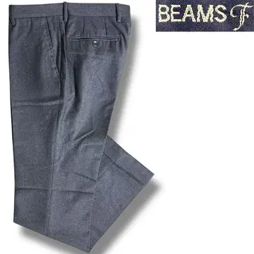 J7093 새상품급 빔즈 F 이탈리아제 노플리츠 슬랙스 그레이 46