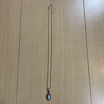 VINTAGE SILVER925 터콰이즈 탑 목걸이