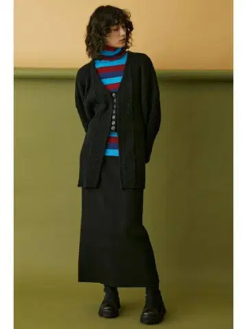 HeRIN.CYE 헤린 도트 사이 knit cardigan 블랙
