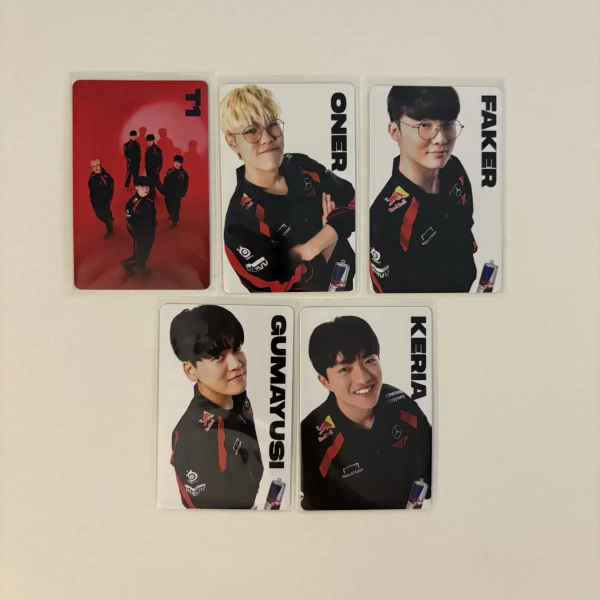 T1 Red Bull Oner Fei Kuma Ushi Keria Poca Bulk wts