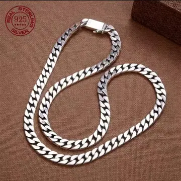 S925 키헤이 목걸이 폭 8mm 길이 60cm 80g 925 실버