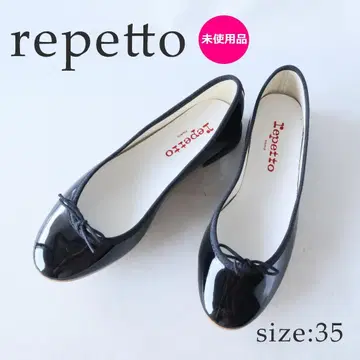 미사용품 레페토 발레 슈즈 샌드 리온 비건 35 22.7cm 블랙