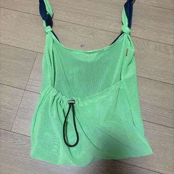 형광 그린 숄더백