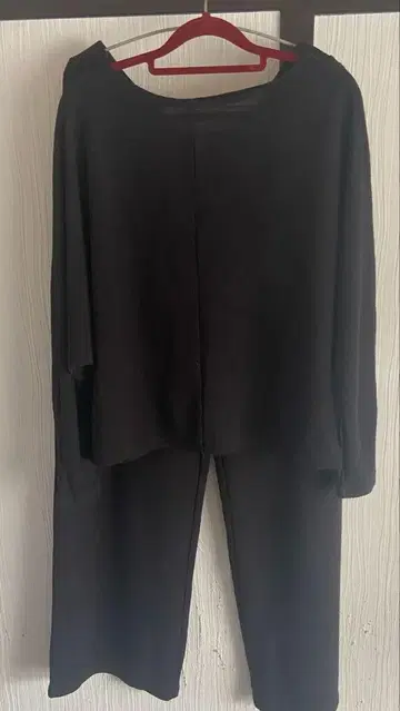 블랙 L 셋업 팬츠