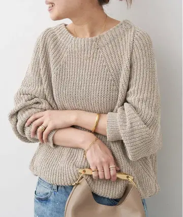 컨디션 최상! 두즈엠 클래스 Lily Linen 아제 풀오버 베이지