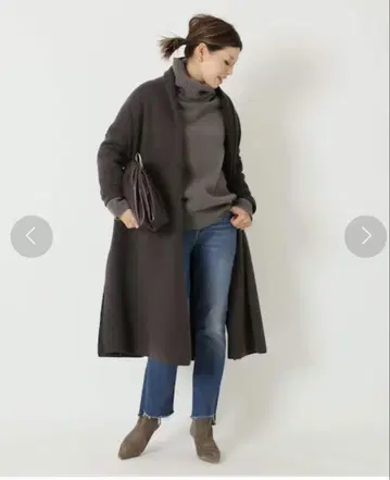 Deuxieme Classe 스무스 니트 가운 코트