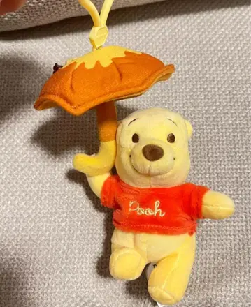 푸우 우산 봉제 인형