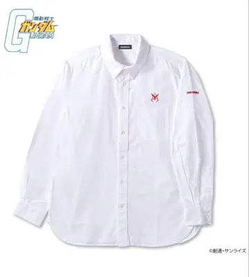 '기동전사 건담' 마크 베이직 라인 버튼 다운 샤샤 모델