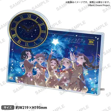 Poppin'Party 메모리얼 아크릴 탁상 시계