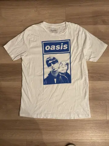 oasis 공식 72시간 한정 판매 프린트 티셔츠 L 사이즈