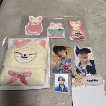 I.N straykids 루프 타월 네임 배지 트레이딩 카드 씰