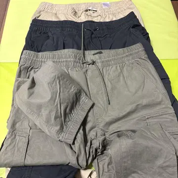 H&M 슬림 핏 카고 팬츠 3종 세트
