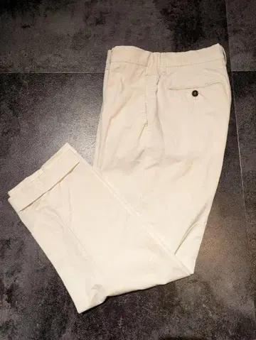 던힐 화이트 치노 팬츠 Made in Italy