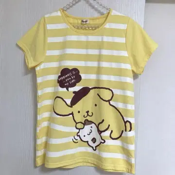 미사용 sanrio smiles 폼폼푸딩 티셔츠 헤이세이 레트로 여성용