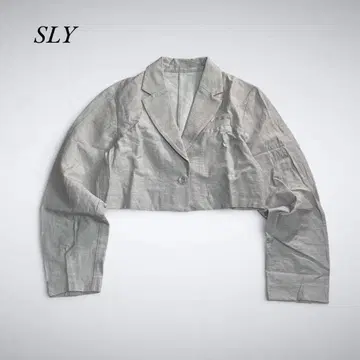 Z9-066 SLY 숏 기장 스트레치 자켓 프리 그레이