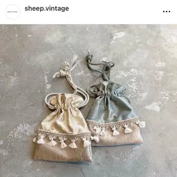 sheep vintage 프린지 장식 복조리 백