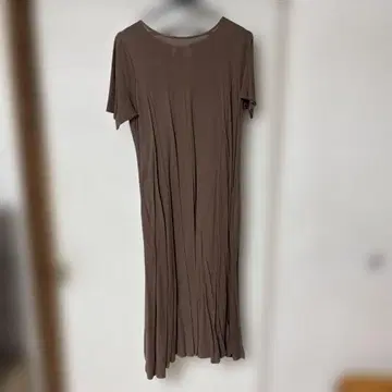 브라운 반팔 롱 원피스 사이즈 1