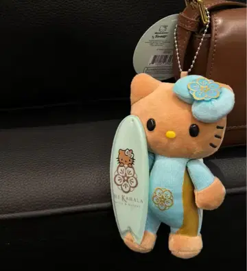 헬로키티 봉제 인형 스카이블루 카하라 호텔 키티