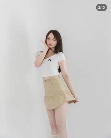 andmary 하트 포인트 미니 티셔츠