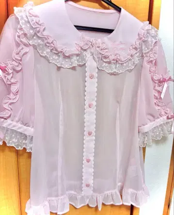 Angelic Pretty 블라우스 핑크