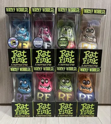 Rat Fink Wacky Wobbler 랫 핀크 8개 세트