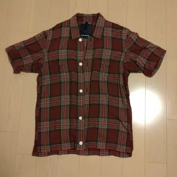 nonnative 체크 무늬 반팔 셔츠 M 사이즈