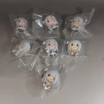 제일복권 리제로 G상 초코노코 피규어 에밀리아 7개 세트