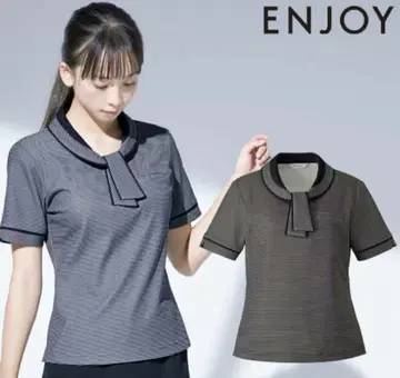 enjoy 카시 카시마 오피스 폴로 셔츠 보더 2장 세트