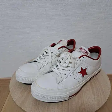 CONVERSE 컨버스 원스타 화이트/레드 26.5cm 일본제