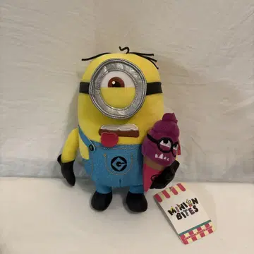 택 포함 USJ 미니언즈 스튜어트 MINION BITE 봉제 인형