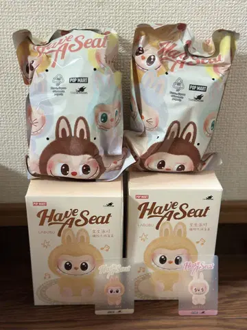 러브부 Labubu Have A Seat 봉제 인형 2세트