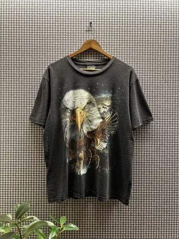 00s Eagle print T-shirt USA 애니멀 T