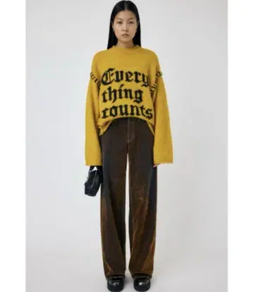 MOUSSY 벨벳 데님 배기
