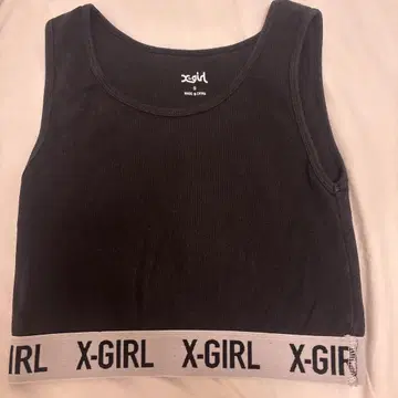 X-GIRL 블랙 탱크탑 S 엑스걸