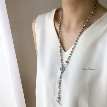 금속 알레르기 방지 스테인리스 스틸 볼 체인 롱 목걸이
