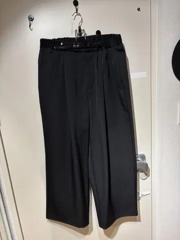 그라프페이퍼 와이드 셰프 팬츠 블랙