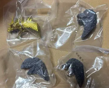 제일복권 고질라 대괴수열전 G상 몬스터 헤드 마그넷 4종 세트